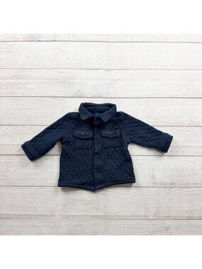 Old Navy Baby Quilted Long Sleeve Jacket Snap Closure Shacket 3-6 Months